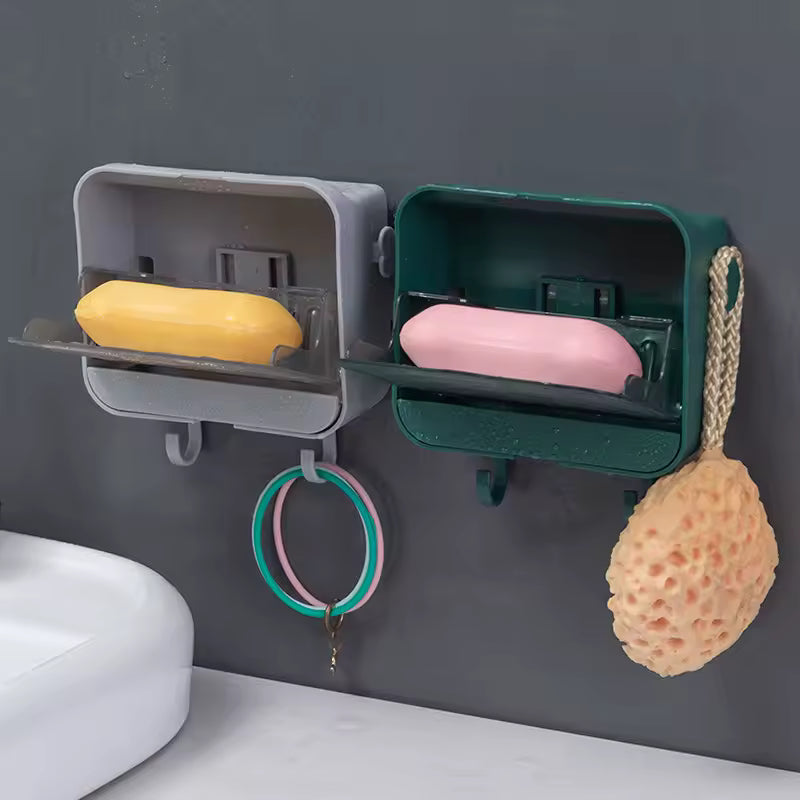 حامل صابون العصري + موزع معجون الاسنان الاوتوماتيكي